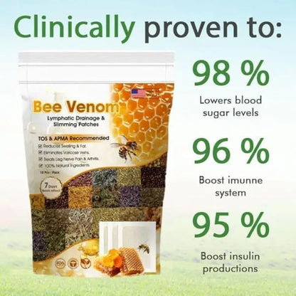 Bee Vesom Lymphatic Daiamage & Sliming Patches (10 Patches)