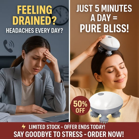 Electric Scalp Massager — Relax, Rejuvenate & Revive Your Hair!