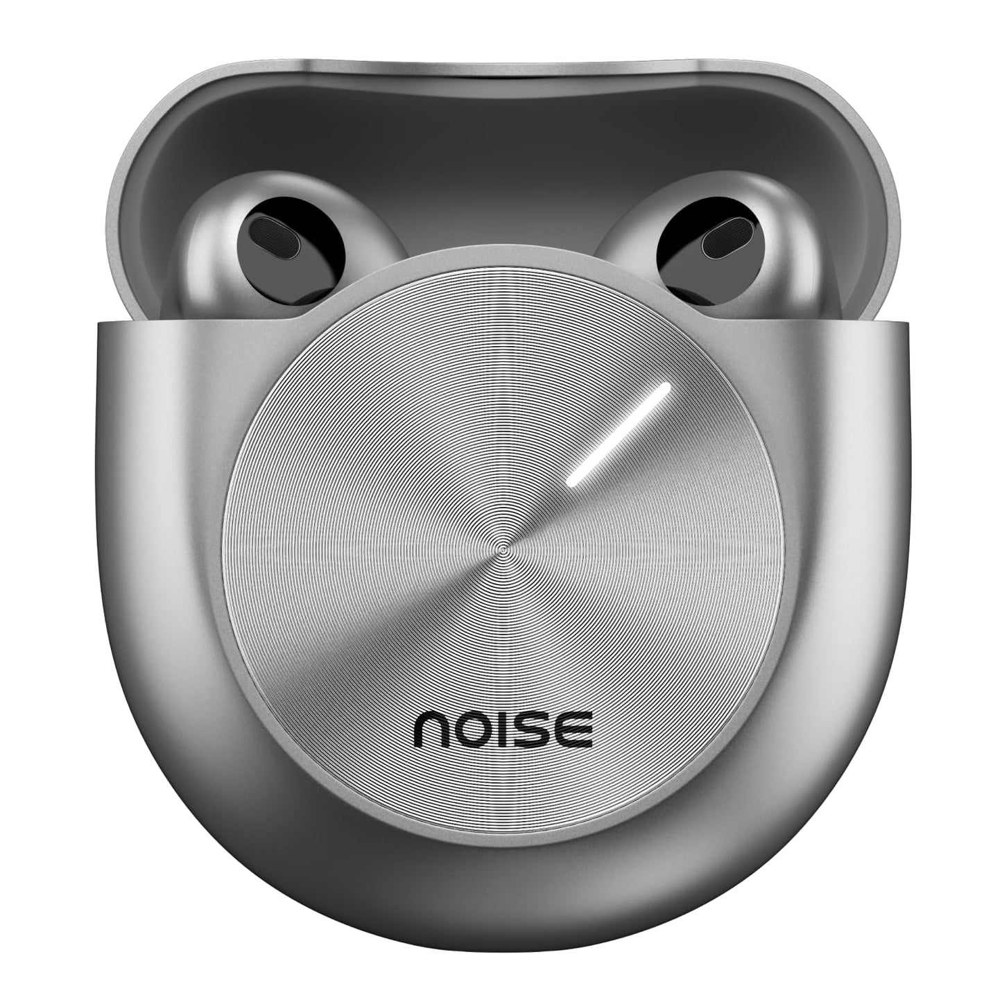 Noise Master Buds, Sound by Bose TWS Earbuds with 44hrs playback time, Adaptive ANC, Dual Pairing, 50ms Ultra Low Latency ,6 mic ENC, Silver